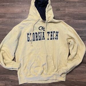 Stadium Athletics Cream and Navy Georgia Tech Hoodie